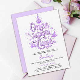 Coquette Pastel Paarse Prinses Sprookjeskasteel Kaart