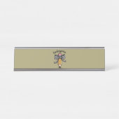 Coquette Pencil Bow Kleuterschool Bureau Naambordje (Voorkant)