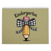 Coquette Pencil Bow Kleuterschool Kalender (Hoes)
