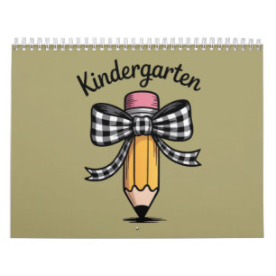 Coquette Pencil Bow Kleuterschool Kalender