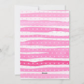 Coquette pink bow and hearts Valentine's Day photo Feestdagenkaart (Achterkant)