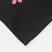 Coquette Pink Bow Apple Teacher Appreciation Valen Fleece Deken (Hoek)