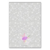 Coquette Pink bow Bouquet Table Assignment Kaart (Achterkant)