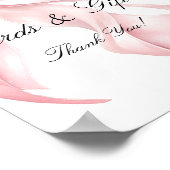 Coquette Pink Bow Cards and Gifts Sign Poster (Hoek)