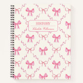 Coquette Pink Bow Notitieboek (Voorkant)