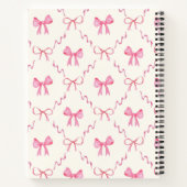 Coquette Pink Bow Notitieboek (Achterkant)