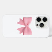 Coquette pink bow phone case aesthetic | soft girl (Achterkant (horizontaal))