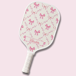 Coquette Pink Bow Pickleball Paddle
