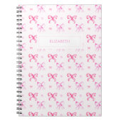 Coquette Pink Bow Preppy Girly Aesthetic Notitieboek (Voorkant)