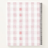 Coquette Pink Bow Ribbon Baby shower Gastboek Notitieboek (Achterkant)