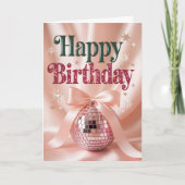 Coquette Pink Bow Sweet Sixteen Party Kaart (Voorkant)