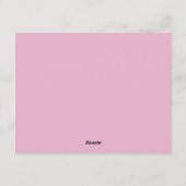 Coquette Pink Bow Wavy Border  Note card Kaart (Achterkant)