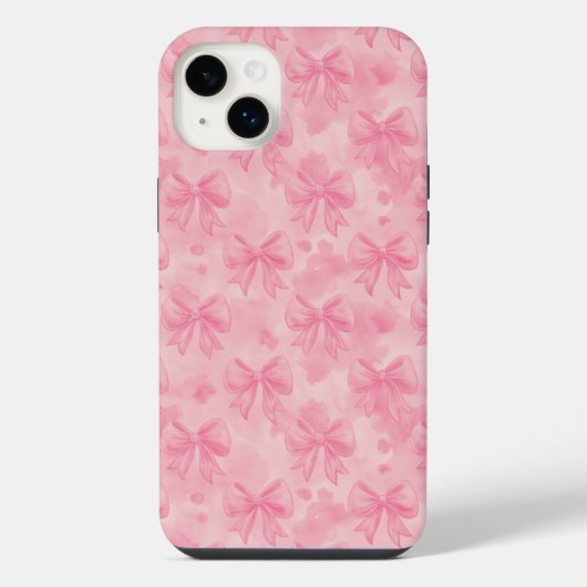 Coquette Pink Bows iPhone Hoesje (Achterkant)