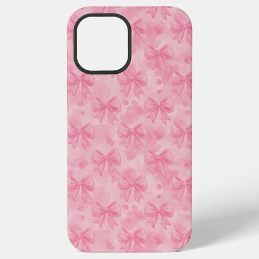 Coquette Pink Bows iPhone Hoesje (Achterkant)