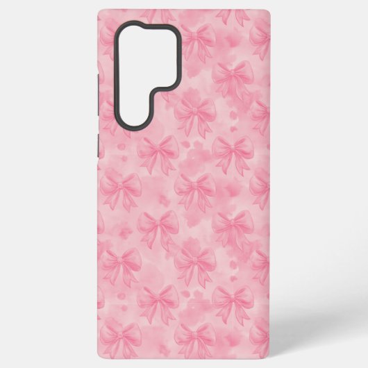 Coquette Pink Bows Samsung Galaxy Hoesje (Achterkant)