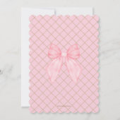 Coquette Pink Bows Sweet Sixteen 16 16e verjaardag Kaart (Achterkant)