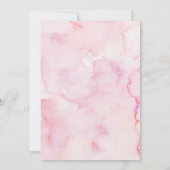 Coquette Pink Butterfly baptism and first birthday Kaart (Achterkant)