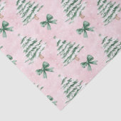Coquette Pink Christmas Tree Tissue Paper Tissuepapier (Detail)