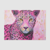  Coquette Pink Leopard Mosaic Style EN4L Decoupage Tissuepapier (Voorkant)