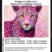  Coquette Pink Leopard Mosaic Style EN4L Decoupage Tissuepapier
