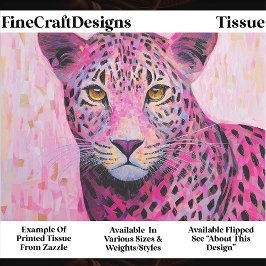  Coquette Pink Leopard Mosaic Style EN4R Decoupage Tissuepapier