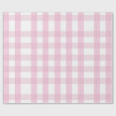 Coquette Pink Plaid Cadeaupapier (Vlak)