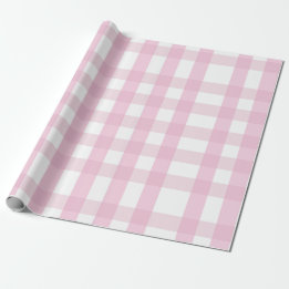 Coquette Pink Plaid Cadeaupapier