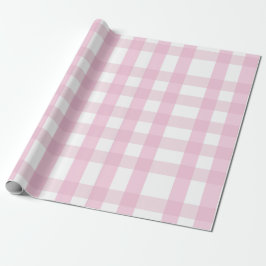 Coquette Pink Plaid Cadeaupapier