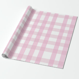 Coquette Pink Plaid Cadeaupapier