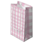 Coquette Pink Plaid Klein Cadeauzakje (Voorkant Gekanteld)