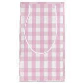 Coquette Pink Plaid Klein Cadeauzakje (Voorkant)