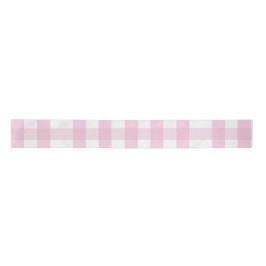 Coquette Pink Plaid Satijnen Lint