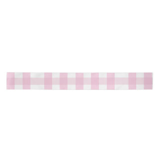 Coquette Pink Plaid Satijnen Lint
