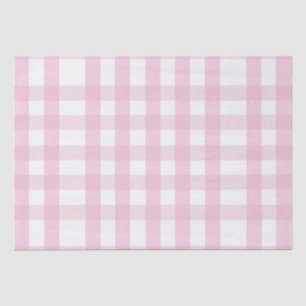 Coquette Pink Plaid Tissuepapier