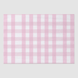 Coquette Pink Plaid Tissuepapier
