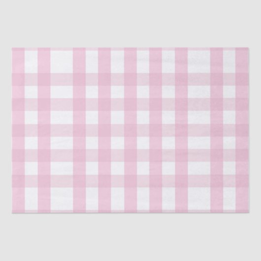 Coquette Pink Plaid Tissuepapier (Voorkant)
