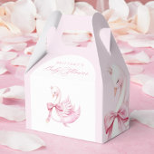 Coquette Pink Swan Baby shower Bedankdoosjes