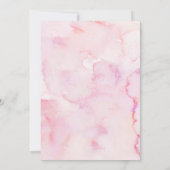 Coquette Pink Twin Butterflies Baby Shower Kaart (Achterkant)