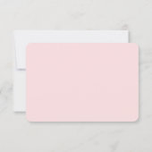 Coquette Pink Watercolor Bow Personalized Note Notitiekaartje (Achterkant)