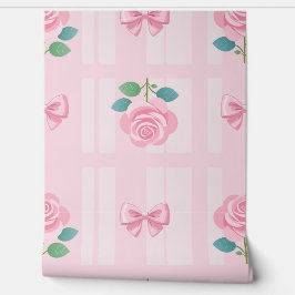 Coquette Plaid lint en Roos Roze Behang