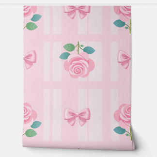 Coquette Plaid lint en Roos Roze Behang