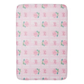 Coquette Plaid lint & Roos Roze Badmat (Voorkant Verticaal)