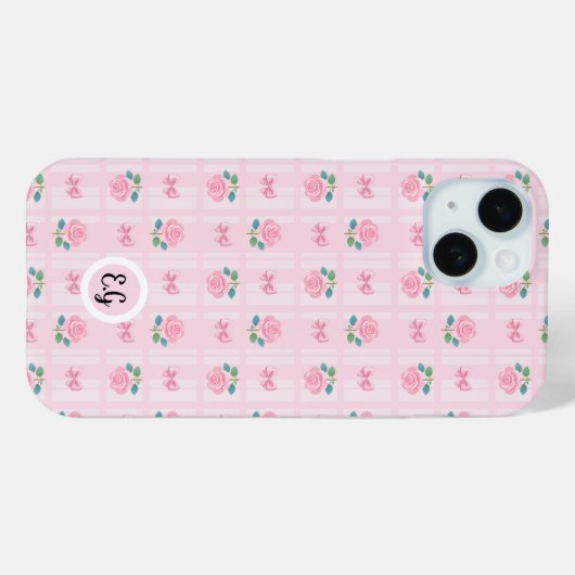 Coquette Plaid lint & Roos Roze Case-Mate iPhone Case (Achterkant (horizontaal))
