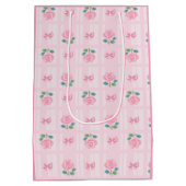 Coquette Plaid lint & Roos Roze Medium Cadeauzakje (Achterkant)