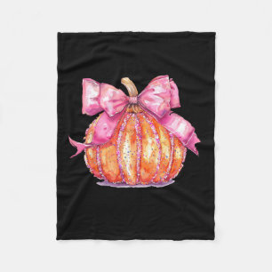 Coquette Pompoen Bow Disco Ball Schattige Girly Ha Fleece Deken