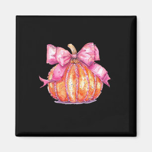 Coquette Pompoen Bow Disco Ball Schattige Girly Ha Magneet