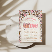 Coquette Pompoen Herfst Bloemen 1e Verjaardag Kaart