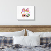 Coquette Pompoen Kersen Halloween Canvas Afdruk (Insitu (Slaapkamer))