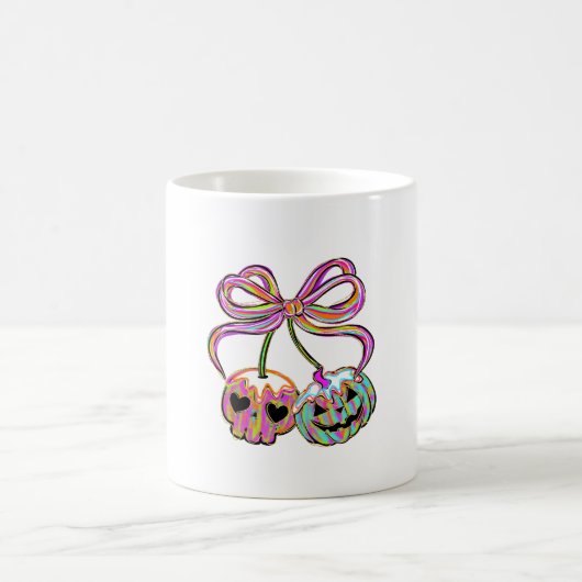 Coquette Pompoen Kersen Halloween Koffiemok (Center)