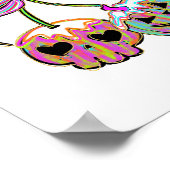 Coquette Pompoen Kersen Halloween Poster (Hoek)